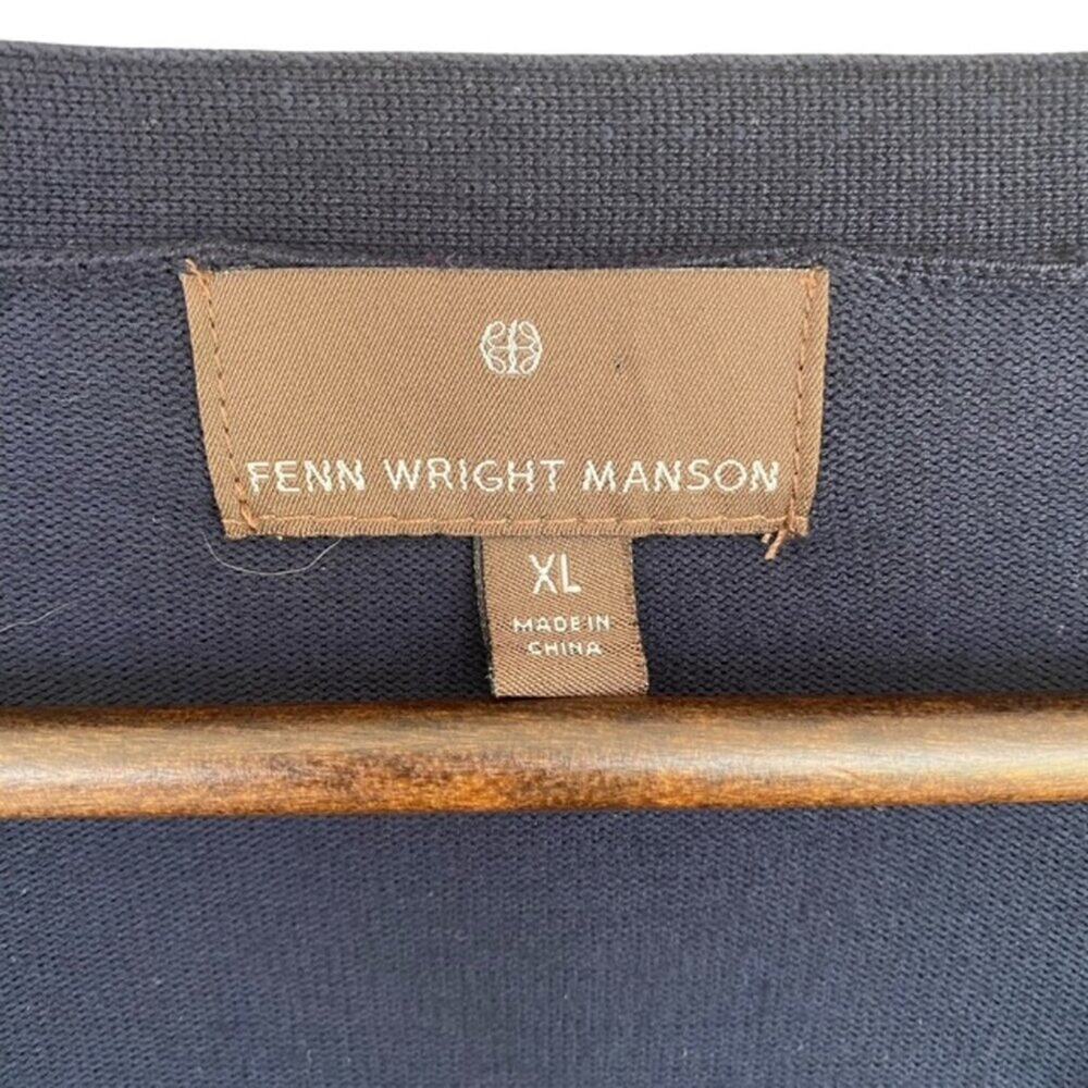 Fenn Wright Manson Navy Button Front Cardigan - Xl - image 4